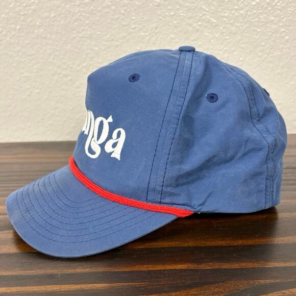 Gunga McDonald’s Blue Logo Embroidered Employee Fast Food Ball Cap Snap Back Hat - Picture 4 of 10